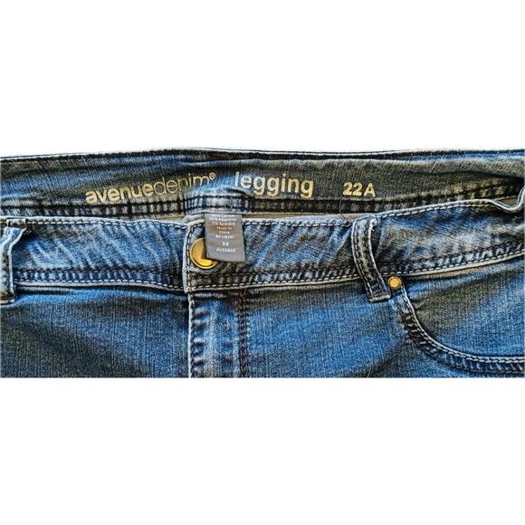 Avenue Denim Women's Lightweight Hi-Tech Stretch Slimming Jeggings Size 22A - Picture 5 of 13